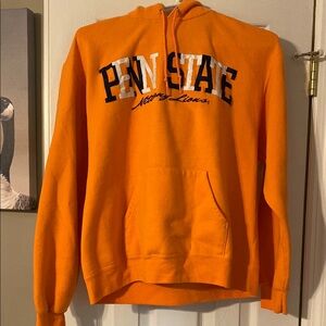 Champion Peach Hoodie with Penn State Logo